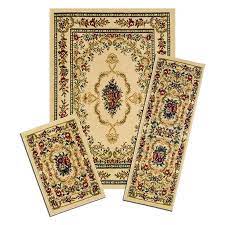 Maybe you would like to learn more about one of these? Capri 3 Piece Rug Set Savonnerie 3 Piece Capri Area Rug Set Contains 5 X 7 Area Rug With Matching 22 X 59 Runner And 22 X 31 Mat Walmart Com Area