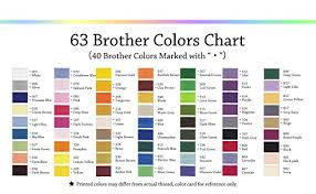Simthread 63 Brother Colors Polyester 120d 2 40 Weight Embroidery Machine Thread For Brother Machine
