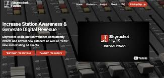 Skyrocket Radio Station Websites Radio Station Online Branding Radio