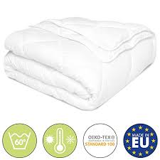 Beautissu Echte 4 Jahreszeiten Bettdecke 135x200 Cm Beaunuit Jd Grosse Zudecke Aus 2 Steppdecken Winter Sommer Decke Mit Knopfen Oko Tex Amazon De Kuche Haushalt