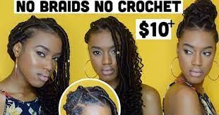 No Braids No Crochet No Tension Faux Locs Crochet Rubber Band Method Option Video Black Hairstyles Crochet Faux Locs Faux Locs Styles