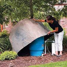 Designed for concealing a number of utilitydesigned for concealing a number of utility devices found within the residential and commercial. Dekorra Well Pump Cover Outdoor Garden Decor Lightweight Heavy Duty Ground Stake Home Improvement Other Home Plumbing Fixtures