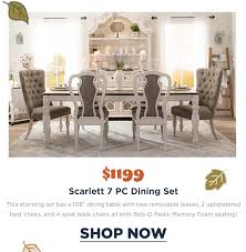 Maybe you would like to learn more about one of these? Bobs Discount Furniture The Belle Of The Dining Room Milled