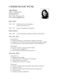 Resume examples see perfect resume samples that get jobs. 19 Curiculum Vitae Format Teaching Job