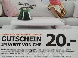 Ikea Gutschein 20 Chf Kaufen Auf Ricardo