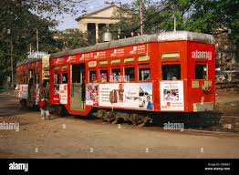 Tram in kolkata india hi-res stock ...