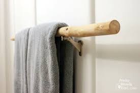 Sanding Tutorial And Prepping A Branch Towel Bar Diy Towel Rack Diy Towels Diy Bathroom Towel Hooks
