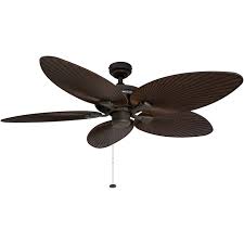 Honeywell Palm Island 52 Inch Tropical Ceiling Fan Five Palm Leaf Blades Indoor Outdoor Damp Rated Bro Bronze Ceiling Fan Ceiling Fan Tropical Ceiling Fans