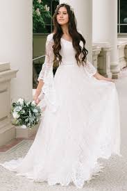 Arwen In 2020 Bell Sleeve Wedding Dress Wedding Dresses Modest Wedding Dresses