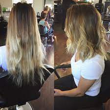 Long Bob Before After Long To Short Hair Hair Styles Long Bob