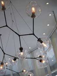 An Eco Conscious Hotel In New York Remodelista Custom Light Fixtures Custom Chandelier Hand Blown Glass Chandelier