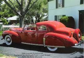 Usaraudee Naedala Raud Lincoln V-12 Continental Frank Lloyd Wright Design Lloyd Wright Lincoln Cars