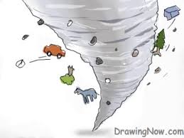 Showing a tornado drawing being made. How To Draw A Tornado Youtube
