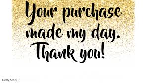As a token of gratitude, we've added a 20% off coupon code for you to use on your next purchase. Thank You For Shopping Card Gold Glitter Template Postermywall