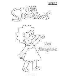 Click on the image to view the pdf. Lisa The Simpsons Coloring Page Super Fun Coloring Coloring Home