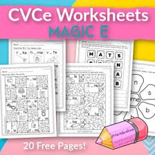 Cvce Worksheets Magic E Free Word Work
