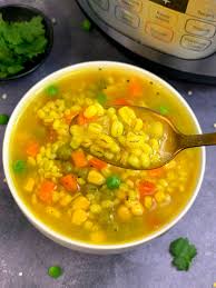 Instant Pot Vegetable Barley Soup Recipe In 2020 Barley Soup Indian Food Recipes Vegetarian Vegetable Barley Soup