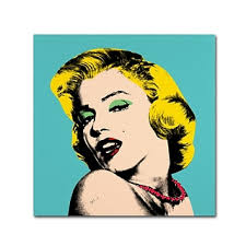 Trademark Fine Art ''Andy Warhol'' by Mark Ashkenazi 24" x 24" Canvas Art  (ALI1014-C2424GG)
