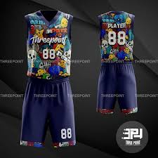 Tentunya, baju yang jenis jersey custom Diskon 100k Jika Po Jersey Basket Threepoint Graffiti Doodle Setelan Keren Shopee Indonesia