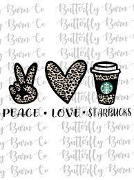 Free Free 137 Peace Love Starbucks Svg Free SVG PNG EPS DXF File