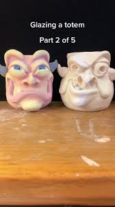 The next 3 pieces will be glazed soon! Cant wait to fire these guys 😍  #totem #fyp #art #fy #foryou #sculpt #foryoupage #artistoftiktok #totempole  #ceramictotem #ceramics #pottery #ceramicart #facepot ...
