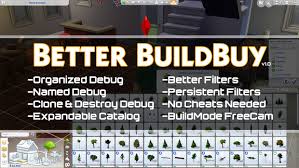 Better Buildbuy Organized Debug Early Access Twistedmexi On Patreon Sims 4 Cheats Mod Sims 4
