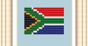 Dmc 100% cotton floss 28 colors. National Flag Of South Africa Cross Stitch Chart Cross Stitch African Embroidery Designs Cross Stitch Chart