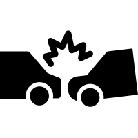 Check Out Car Collision Icon Created By Bomsymbols Projects Royalty Free Icons Nouns