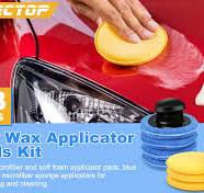 ELECTOP 13 Pcs Car Wax Applicator Pads Kit 5 inch Microfiber Applicator  Pads Blue Rectangle Microfiber Sponge Applicators Yellow Soft Foam Waxing  Pad ...