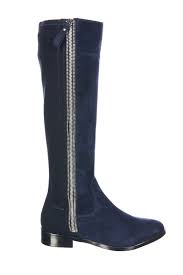 Ce modèle gagne en finesse avec ses talons d'une hauteur de 9,5 cm cm. Bottes Bleu Marine Daim 07a860