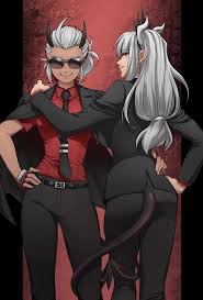 Justice X Lucifer Helltaker Cute Anime Character Yandere Manga Alita Battle Angel Manga