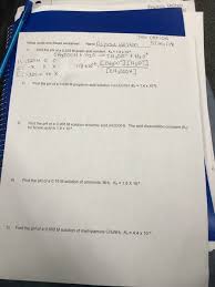 It derives from arrhenius' theories concerning the formation of ions in aqueous solution. Solved Tth Period Uussa Heltn Weak Acids And Bases Worksh Chegg Com