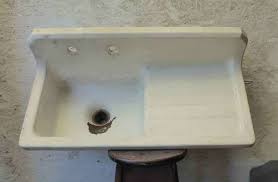 antique cast iron porcelain sink