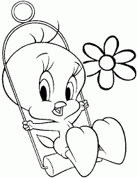 Tweety is a sweet and innocent looking canary. Coloring Pages Tweety Coloring Home
