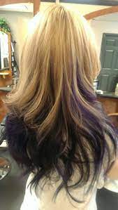 Purple Vivids On Bottom On Top Of Blonde And Red Blonde Weave On Top Weave Hairstyles Hair Styles Black Hairstyles With Weave