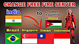 Free fire has different social media accounts for every country. How To Change Free Fire Server Make Other Countries Account Brazil Indonesia Mena Singapore Tiwan Youtube