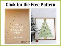 diy string art christmas tree with wire girl just diy