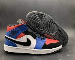 Read here for full details, photos, and release info. Air Jordan 1 Mid Top 3 Black Red Blue For Sale New Jordans 2021
