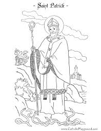 Saint Patrick Coloring Page Catholic Coloring Saint Coloring Coloring Pages