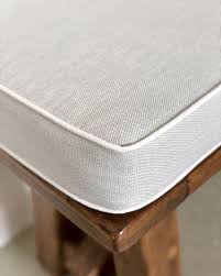 Black And White Bench Seat Cushion Our Latest Bench Seat Cushion Is The Palest Of Greys With A White Piping Trim In A Machine Washable Fabr Bench Seat Cushion Window Seat Cushions Seat Cushions