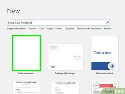 A large selection of templates will appear. 3 Easy Ways To Print On Place Cards On Pc Or Mac Wikihow Tech