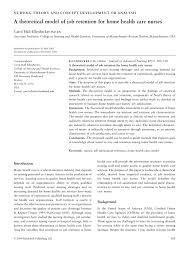 L e a r n m o r e. Pdf A Theoretical Model Of Job Retention For Home Health Care Nurses