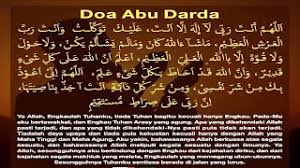 Doa abu darda ra amat terkenal dan sering diajar untuk diamalkan agar ia menjadi pelindung diri, keluarga dan harta daripada mala petaka. Doa Abu Darda Teks Lengkap Rumi Aku Islam Cute766