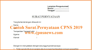 Ada sejumlah instansi/kementerian yang meminta pelamarnya. Contoh Surat Pernyataan Cpns Kemenkumham 2017 Doc Download Kumpulan Gambar