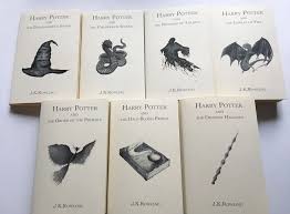 The harry potter collector's editions are leather bound books with gold cover details and gold page edges. Harry Potter Covers Books Collection Cover Dust Jackets Set Of 7 Minimalistic Simple Harry Potter Book Covers Harry Potter Book Set Minimalist Book Cover