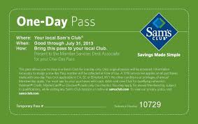 Sam S Club Printable Coupons Free One Day Pass Printable Sams Club Printable Coupons One Day