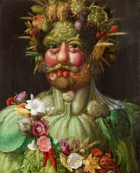 A pear for a nose and grapes for hair: It was his imaginative portraits  like this one that made Giuseppe Arcimboldo a star. The painting is part of  a series made of