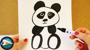 Imagini de colorat usoare gradinita, imagini usoare, desene de colorat, plans. Cum Se DeseneazÄƒ Un Urs Panda DesenÄƒm DupÄƒ Model Desen Pentru IncepÄƒtori Youtube