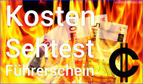 Was Kostet Ein Fuhrerschein Sehtest Kostenlos