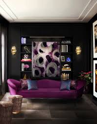 Black And Purple Living Room Ideas Room Decoration For Your Paris Apartment Love Happens Magazine Living Room Designs Decor Sofa Design